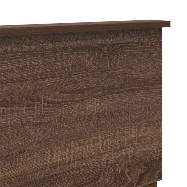 vidaXL Κεφαλάρι Καφέ δρυς Επεξεργασμένο ξύλο 153x3x90cm 1 τεμ.