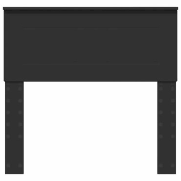 vidaXL Κεφαλάρι Μαύρη Οξυά Επεξεργασμένο ξύλο 102x3x90cm 1 τεμ.
