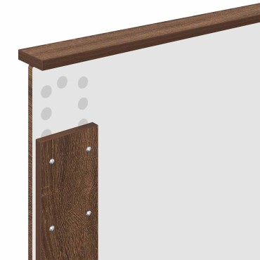 vidaXL Κεφαλάρι Καφέ δρυς Επεξεργασμένο ξύλο 78x3x90cm 1 τεμ.