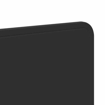vidaXL Κεφαλάρι Μαύρη Οξυά Επεξεργασμένο ξύλο 138x3x90cm 1 τεμ.