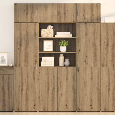 vidaXL Highboard Artisan Oak 80x42,5x185cm Επεξεργασμένο Ξύλο 1 τεμ.