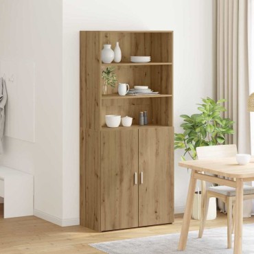 vidaXL Highboard Artisan Oak 80x42,5x185cm Επεξεργασμένο Ξύλο 1 τεμ.