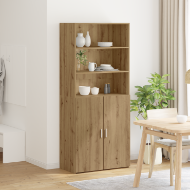 vidaXL Highboard Artisan Oak 80x42,5x185cm Επεξεργασμένο Ξύλο 1 τεμ.