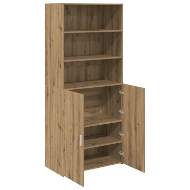 vidaXL Highboard Artisan Oak 80x42,5x185cm Επεξεργασμένο Ξύλο 1 τεμ.