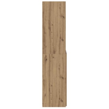 vidaXL Highboard Artisan Oak 80x42,5x185cm Επεξεργασμένο Ξύλο 1 τεμ.