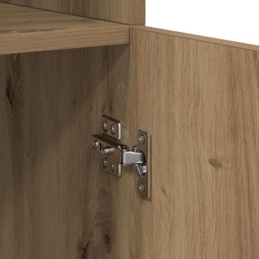 vidaXL Highboard Artisan Oak 80x42,5x185cm Επεξεργασμένο Ξύλο 1 τεμ.
