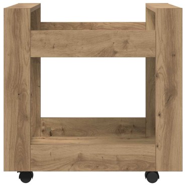 vidaXL Τροχήλατο Γραφείο Artisan Oak 60x45x60 εκ