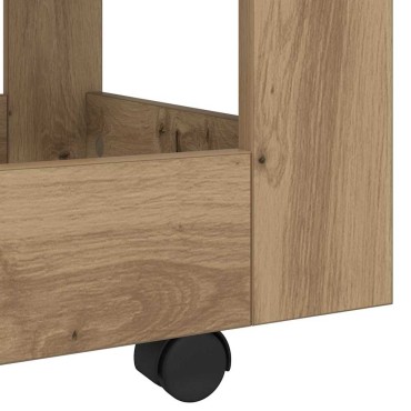 vidaXL Τροχήλατο Γραφείο Artisan Oak 60x45x60 εκ