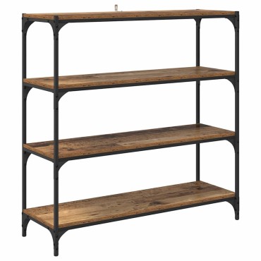 vidaXL Βιβλιοθήκη Παλιό Ξύλο 100x33x100cm 1 τεμ.