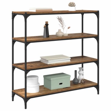 vidaXL Βιβλιοθήκη Παλιό Ξύλο 100x33x100cm 1 τεμ.
