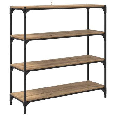 vidaXL Βιβλιοθήκη 3 επιπέδων 100x33x100cm Artisan Oak 1 τεμ.