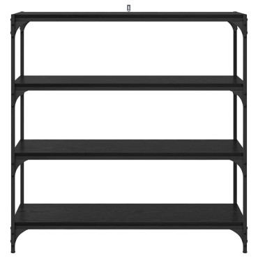 vidaXL Βιβλιοθήκη Μαύρη Οξυά 100x33x100cm 1 τεμ.