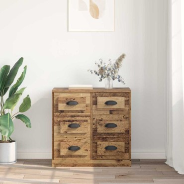 vidaXL Πλαϊνό γραφείο Παλιό Ξύλο 70x35,5x67,5cm 1 τεμ.