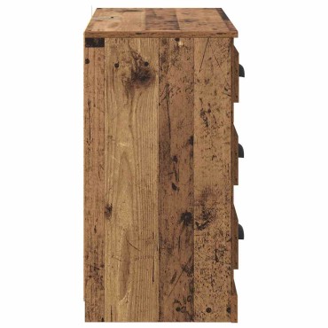 vidaXL Πλαϊνό γραφείο Παλιό Ξύλο 70x35,5x67,5cm 1 τεμ.