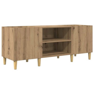 vidaXL Ντουλάπι δίσκων βινυλίου 121x38x48cm Επεξεργασμένο Ξύλο 1 τεμ.