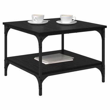 vidaXL Τραπεζάκι σαλονιού Μαύρη Οξυά 55x55x40cm 1 τεμ.