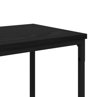 vidaXL Τραπέζι κονσόλας Μαύρη Οξυά 180x30x75cm Επεξεργασμένο Ξύλο 1 τεμ.