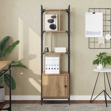 vidaXL Βιβλιοθήκη 6 επιπέδων 44,5x30x154,5cm Επεξεργασμένο Ξύλο 1 τεμ.