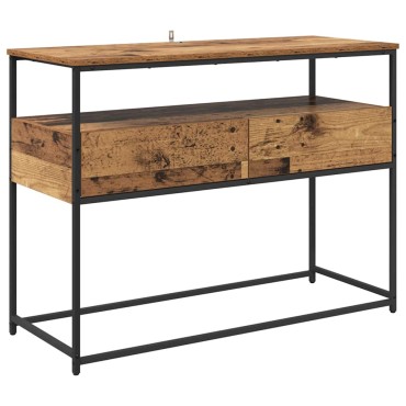 vidaXL Τραπέζι κονσόλας Παλιό Ξύλο 100x40x75cm Επεξεργασμένο Ξύλο 1 τεμ.