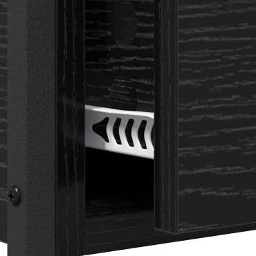 vidaXL Τραπέζι κονσόλας Μαύρη Οξυά 100x40x75cm Επεξεργασμένο Ξύλο 1 τεμ.