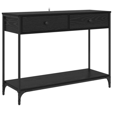 vidaXL Τραπέζι κονσόλας Μαύρη Οξυά 100x34,5x75cm 1 τεμ.