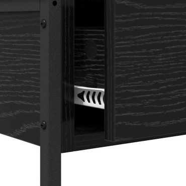 vidaXL Τραπέζι κονσόλας Μαύρη Οξυά 100x34,5x75cm 1 τεμ.