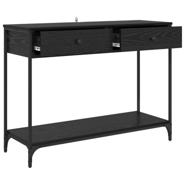 vidaXL Τραπέζι κονσόλας Μαύρη Οξυά 100x34,5x75cm 1 τεμ.
