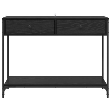 vidaXL Τραπέζι κονσόλας Μαύρη Οξυά 100x34,5x75cm 1 τεμ.