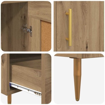 vidaXL Highboard Artisan Oak 69,5x31x115cm Επεξεργασμένο Ξύλο 1 τεμ.