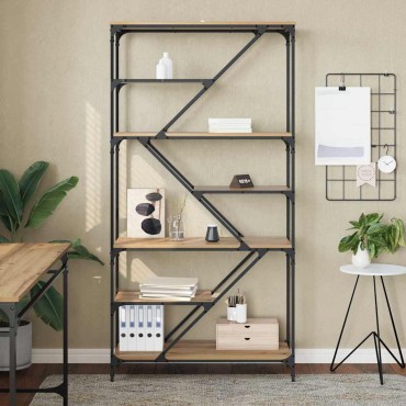 vidaXL Ράφι Βιβλίων 9 επιπέδων 91x36x176cm Επεξεργασμένο Ξύλο 1 τεμ.