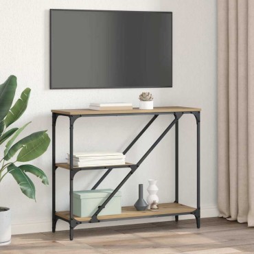 vidaXL Τραπέζι κονσόλας Artisan Oak 88,5x30x75cm 1 τεμ.