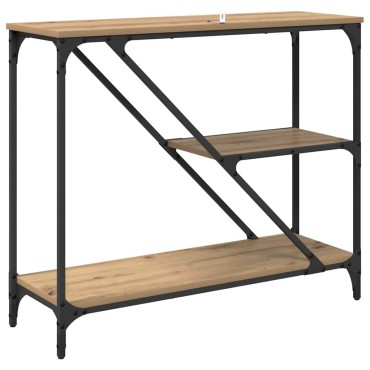 vidaXL Τραπέζι κονσόλας Artisan Oak 88,5x30x75cm 1 τεμ.