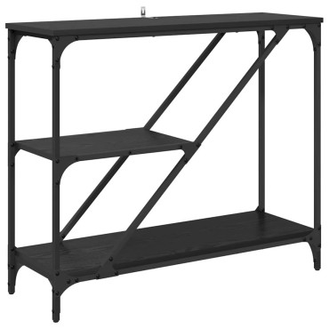 vidaXL Τραπέζι κονσόλας Μαύρη Οξυά 88,5x30x75cm 1 τεμ.