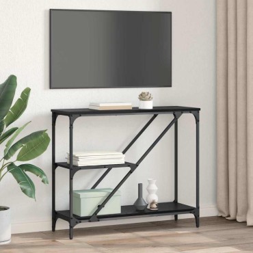 vidaXL Τραπέζι κονσόλας Μαύρη Οξυά 88,5x30x75cm 1 τεμ.