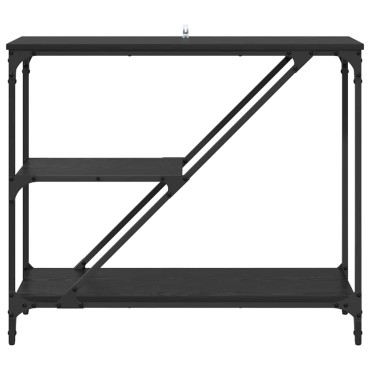 vidaXL Τραπέζι κονσόλας Μαύρη Οξυά 88,5x30x75cm 1 τεμ.