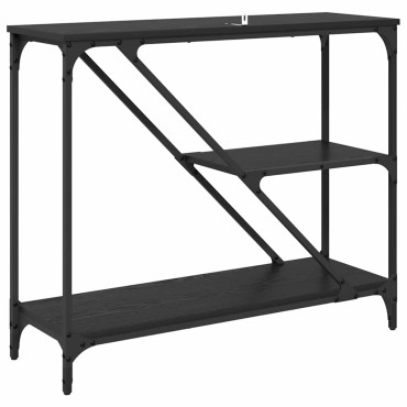 vidaXL Τραπέζι κονσόλας Μαύρη Οξυά 88,5x30x75cm 1 τεμ.
