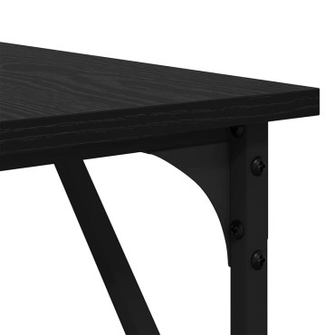 vidaXL Γραφείο Μαύρη Οξυά Επεξεργασμένο Ξύλο 149x149x75cm 1 τεμ.