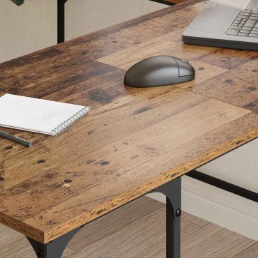 vidaXL Γραφείο Παλιό Ξύλο 139x139x75cm Επεξεργασμένο Ξύλο 1 τεμ.