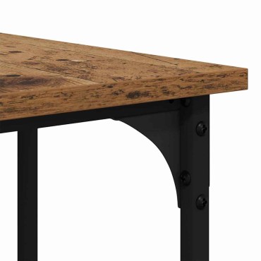 vidaXL Γραφείο Παλιό Ξύλο 139x139x75cm Επεξεργασμένο Ξύλο 1 τεμ.