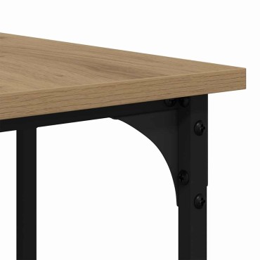 vidaXL Γραφείο Artisan Oak Επεξεργασμένο Ξύλο 139x139x75cm 1 τεμ.