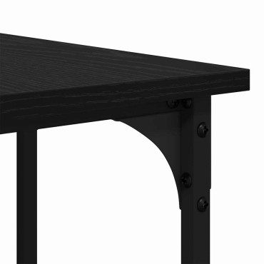 vidaXL Γραφείο Μαύρη Οξυά 139x139x75cm Επεξεργασμένο Ξύλο 1 τεμ.