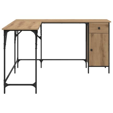 vidaXL Γραφείο Artisan Oak Επεξεργασμένο Ξύλο 141x141x75 εκ 1 τεμ.