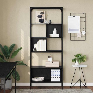 vidaXL Βιβλιοθήκη 7 επιπέδων 76x33x188,5cm Επεξεργασμένο Ξύλο 1 τεμ.