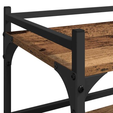 vidaXL Καρότσι Κουζίνας Παλιό Ξύλο 50x35x75.5 εκ