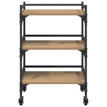 vidaXL Καρότσι Κουζίνας Artisan Oak 50x35x75.5 εκ