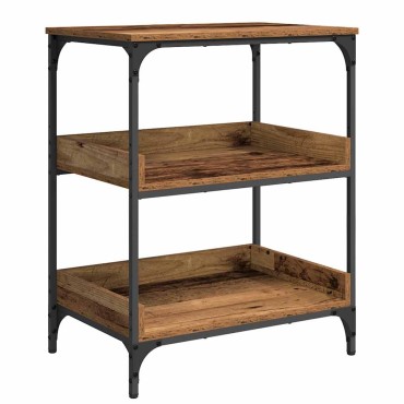 vidaXL Καρότσι Κουζίνας Παλιό Ξύλο 60x41x80.5cm
