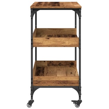 vidaXL Καρότσι Κουζίνας Παλιό Ξύλο 60x41x80.5cm