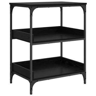 vidaXL Καρότσι Κουζίνας Μαύρη Οξυά 60x41x80.5cm