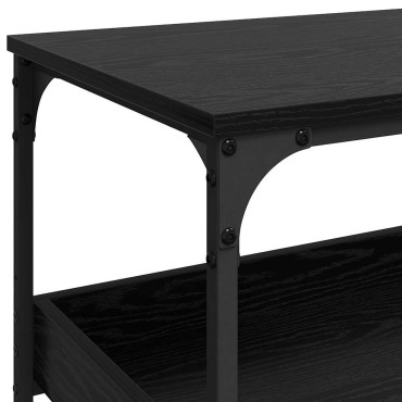 vidaXL Καρότσι Κουζίνας Μαύρη Οξυά 60x41x80.5cm