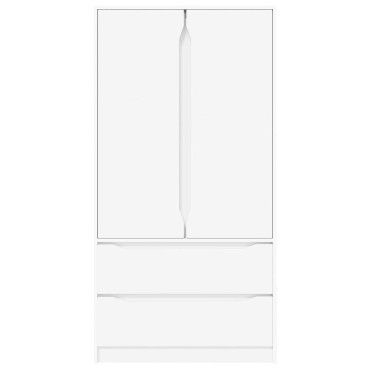 vidaXL Ντουλάπι Λευκός 79,5x49x156cm Μηχανικά επεξεργασμένο ξύλο